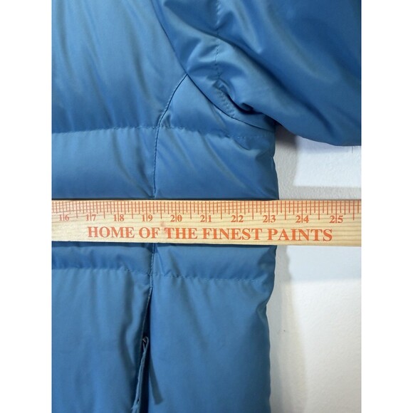 LL BEAN WOMEN CLASSIC PURPLE GOOSE DOWN WINTER WARMER Puffer COAT PARKA Blue L - Picture 4 of 13